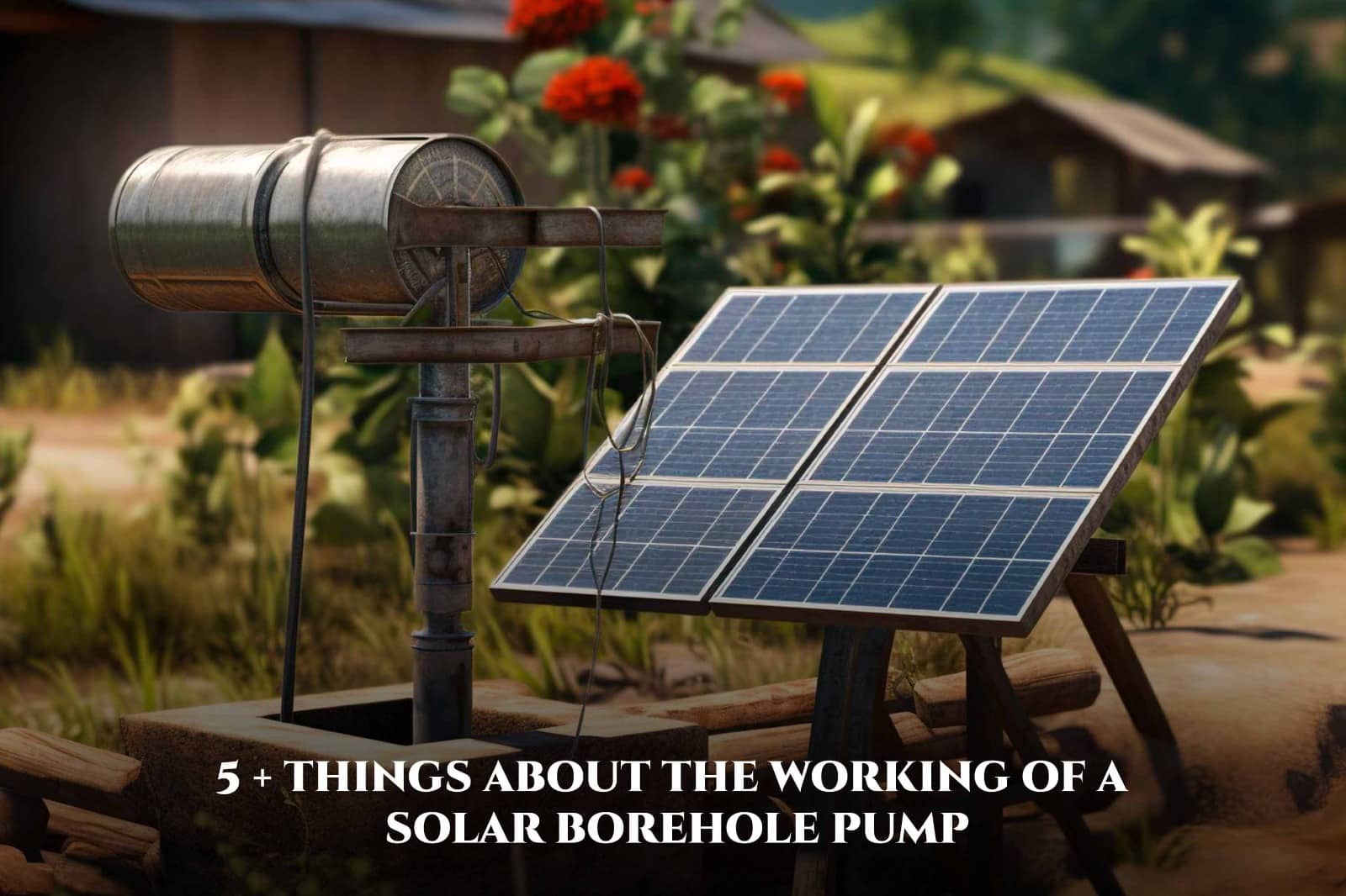 Working of a Solar Borehole Pump