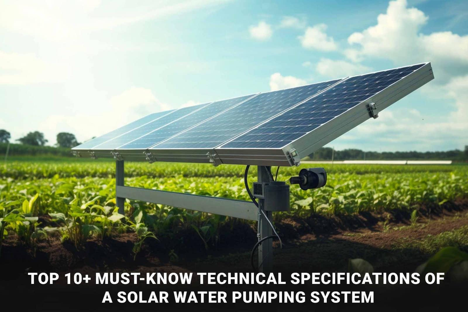 Top 10+ Must-Know Technical Specifications of a Solar Water Pumping System
