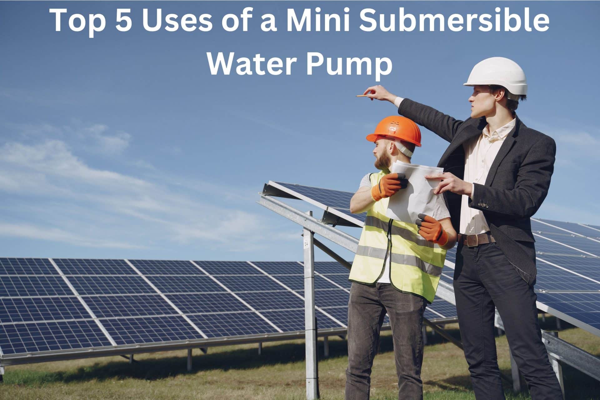 Uses of a Mini Submersible Water Pump