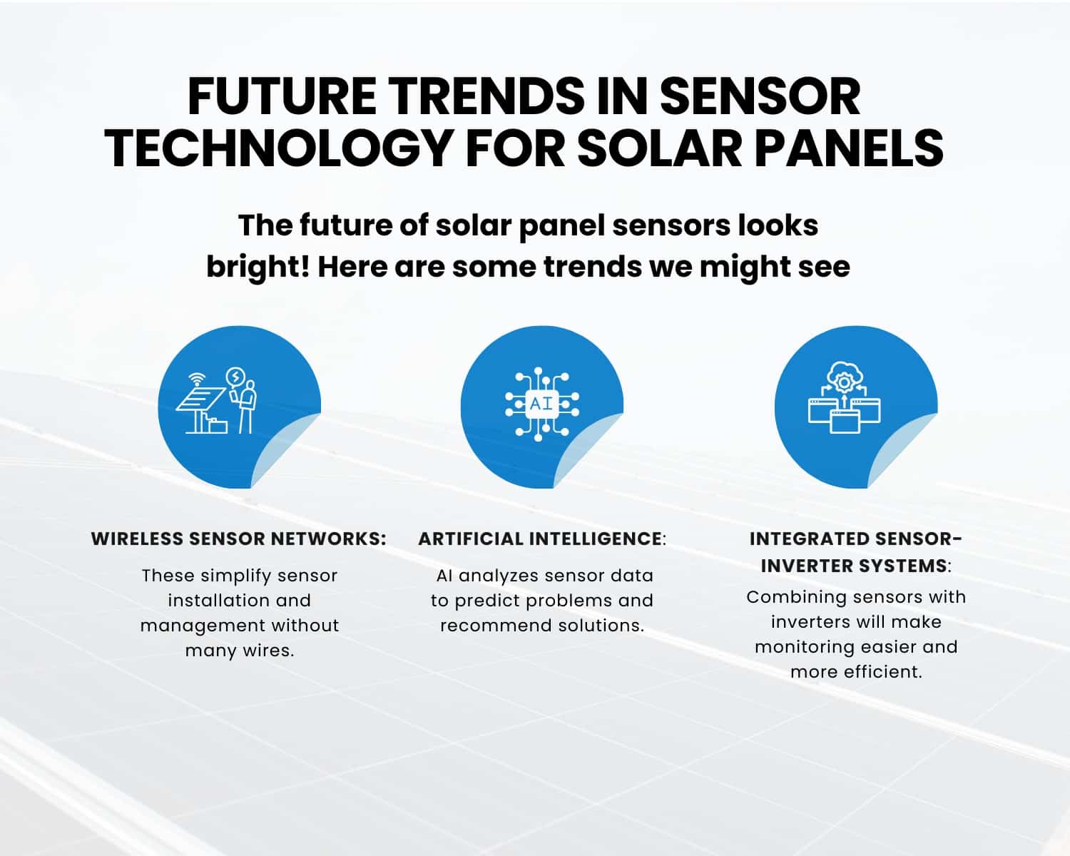 solar panels have sensors